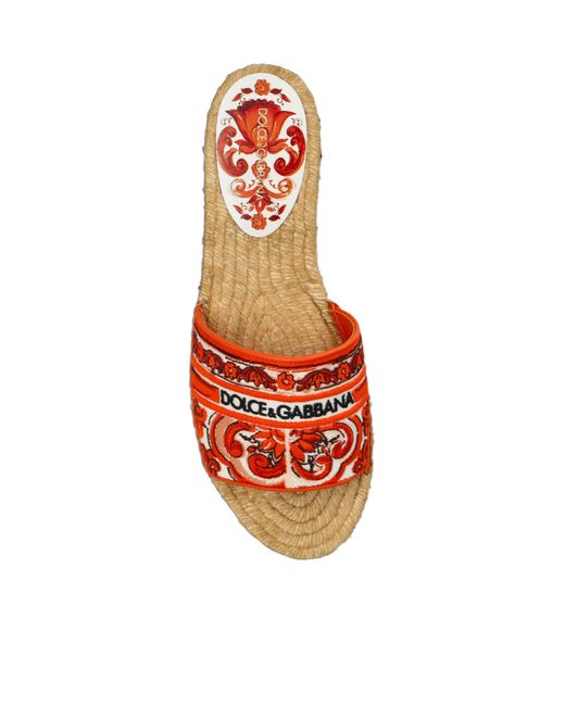 Dolce & Gabbana Logo Embroidered Esapdrilles