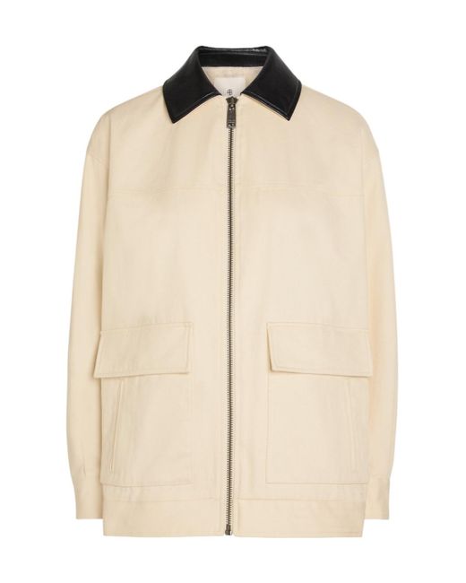 Anine Bing Natural Holden Twill Jacket