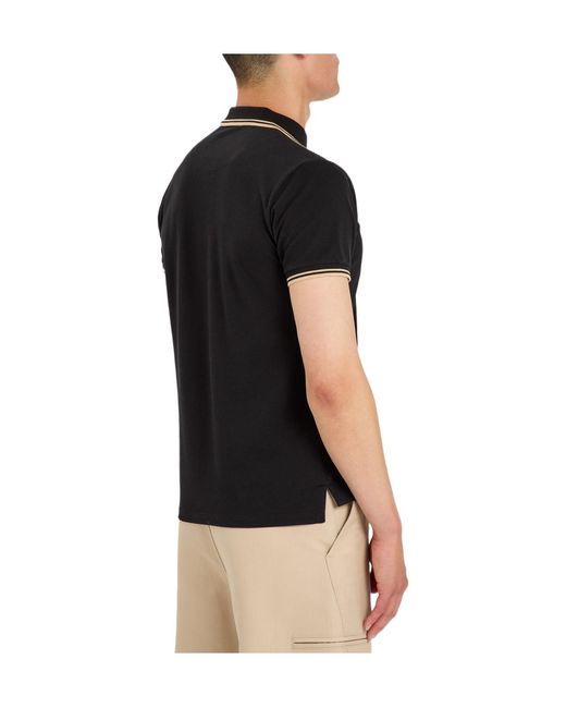 Vivienne Westwood Black Logo-Embroidered Piqué Cotton Polo Shirt for men