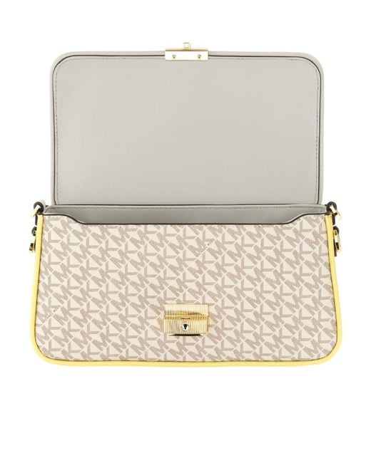 Michael Kors Pink Bradshaw Logo-Print Shoulder Bag