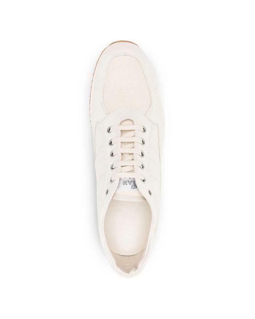 Hogan White Interactive Lace-Up Round Toe Sneakers for men