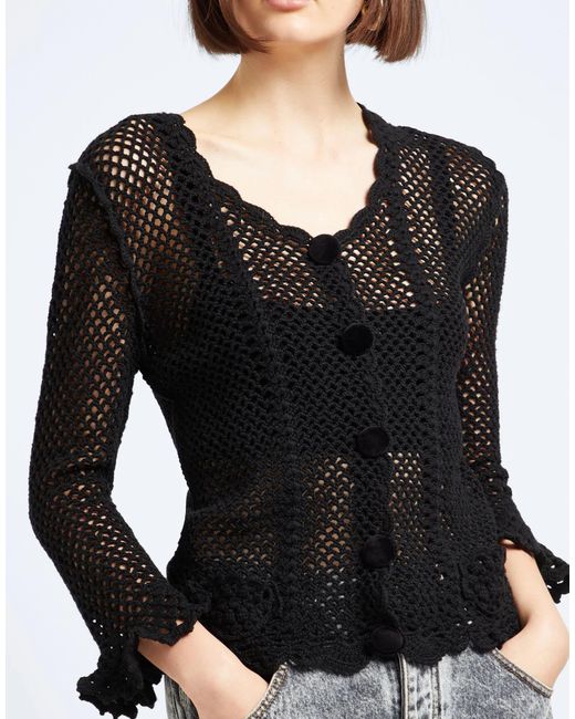 Dolce & Gabbana Black Solid Color Wool Knit Sweater