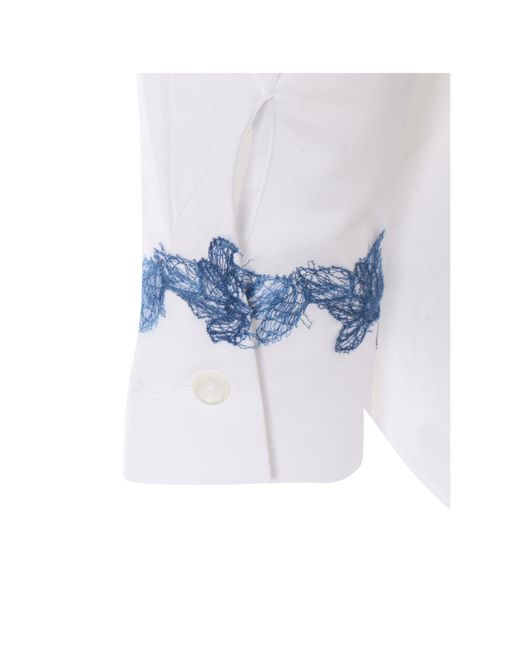 Ermanno Scervino Blue Long Sleeve Shirt