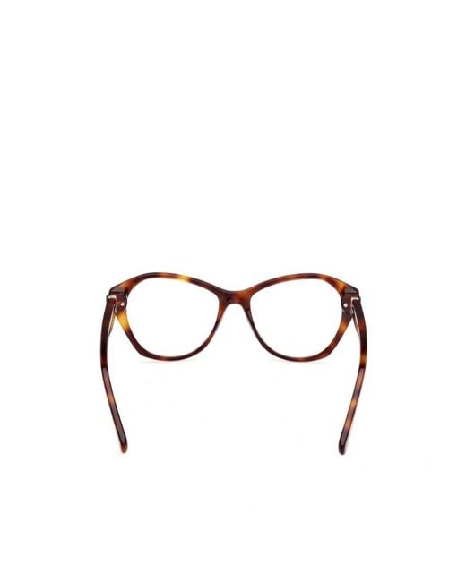 Moncler White Eyewear Cat-Eye Frame Glasses