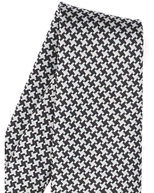 Tom Ford White Pattern Tie for men
