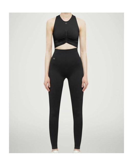Wolford Black Ruched-Detailing Performance Top
