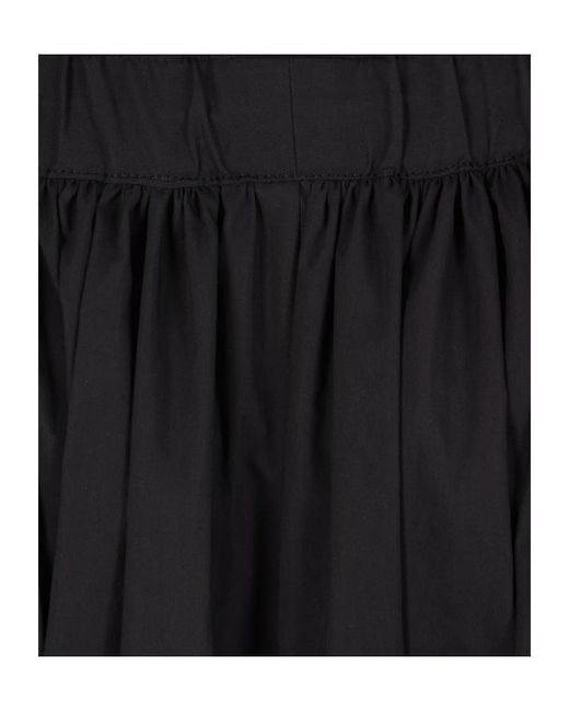 Yohji Yamamoto Black Drawstring Skirt