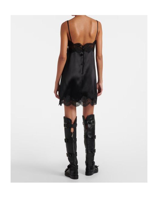 Dolce & Gabbana Black Suspender Dress