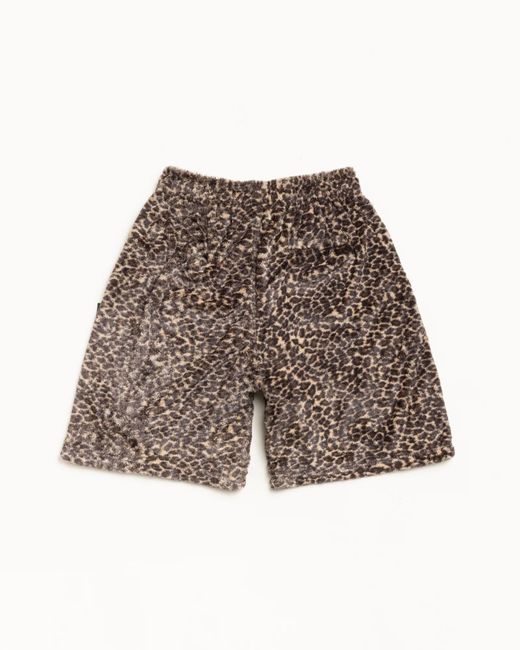 Stussy Brown Leopard Short for men