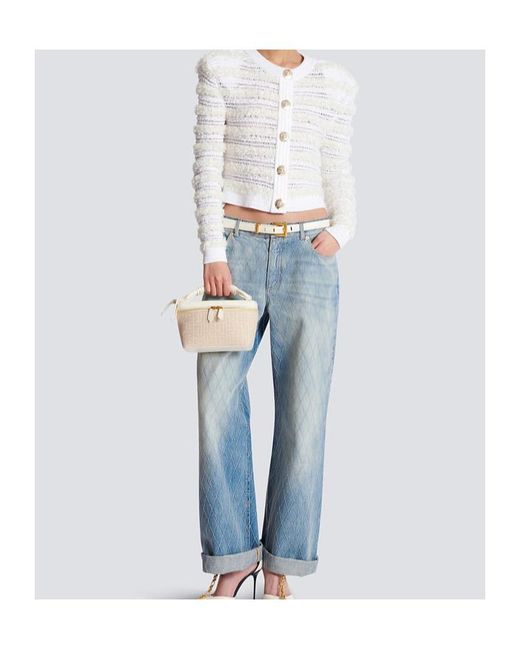 Balmain Natural B Army Vanity Bag
