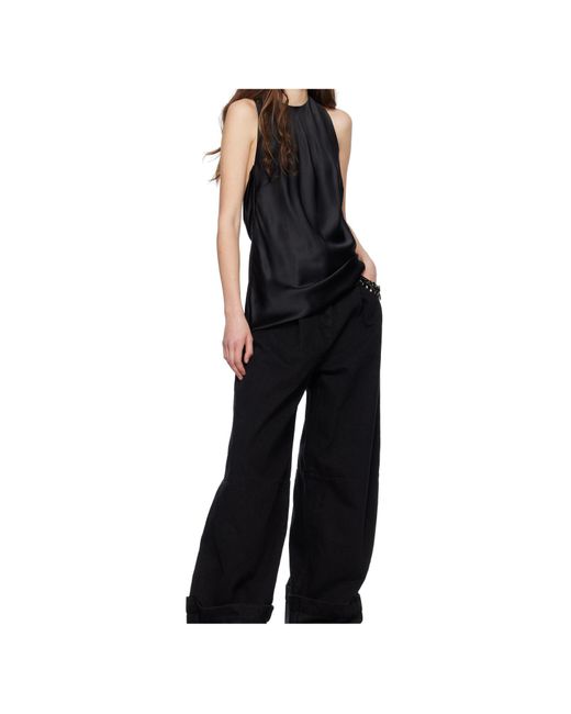 Simone Rocha Black Silk Blouse