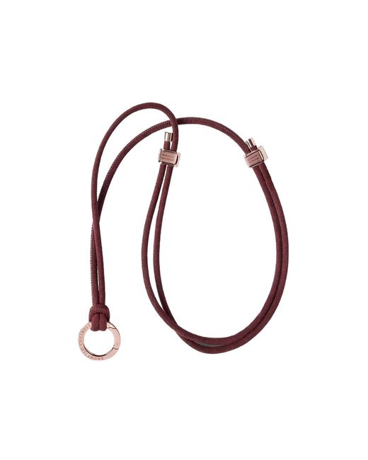 Brunello Cucinelli White Alcantara Glasses Cord With Monili