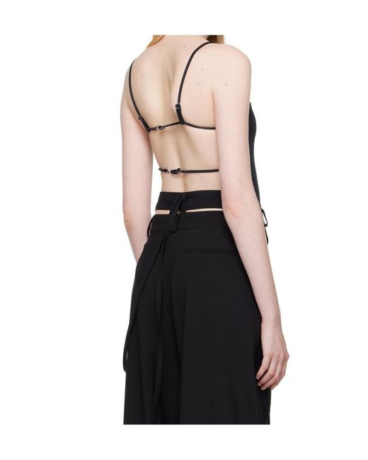 Jade Cropper Black Open Back Bodysuit