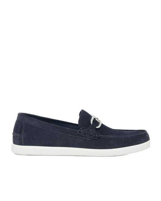 Fendi Blue O'Lock Slip-On Loafers for men