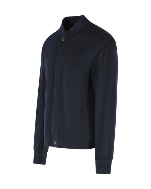 Zegna Blue Long-Sleeve Jacket for men