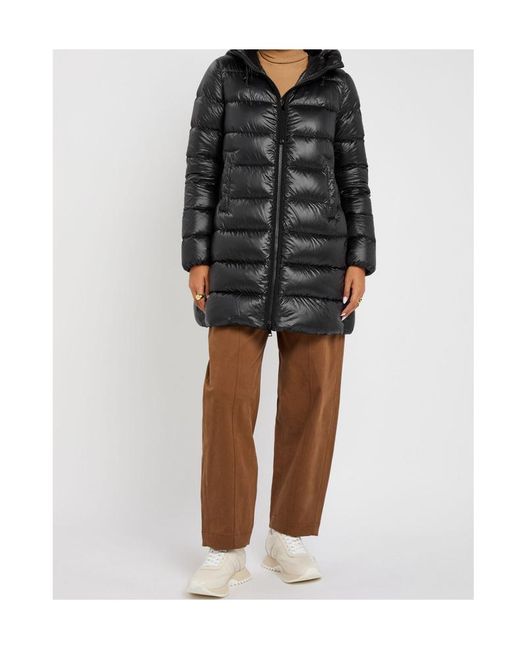 Moncler Black Suyenne Hooded Quilted Shell Parka