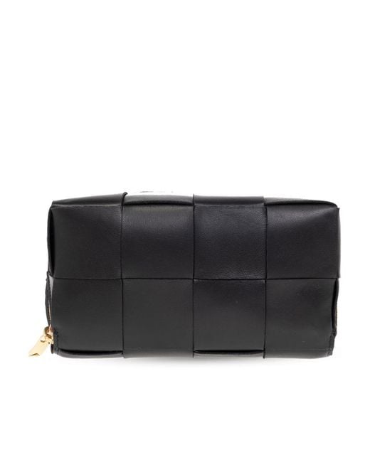 Bottega Veneta Black Zip-Up Wash Bag