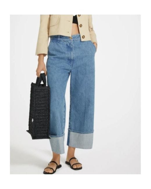 Patou Blue Belt-Loop Jeans