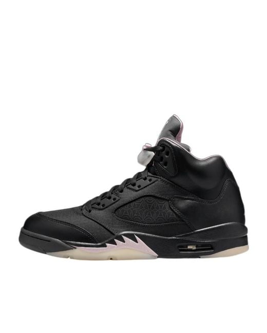Nike Black X Paris Saint German Air Jordan 5 Retro Lace-Up Sneakers for men