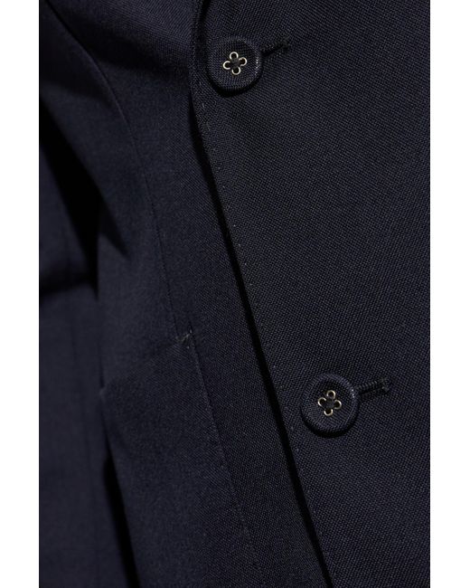 Officine Generale Blue Double-Breasted Blazer for men