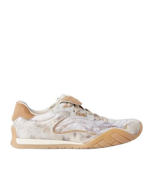 Fendi Natural Sneakers