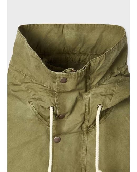 Paul Smith Green Drawstring Hooded Coat for men