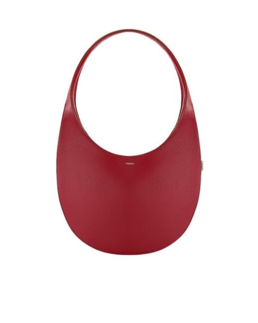 Coperni Red Soft Swipe Medium Shoulder Bag