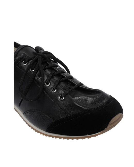 Lemaire Black Round-Toe Sneakers for men
