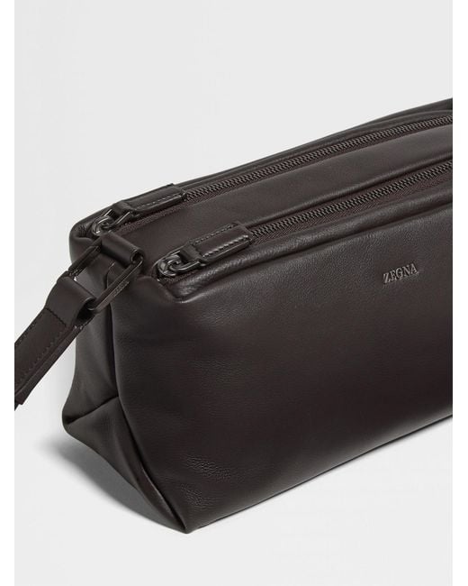 Zegna Black Secondskin Softy Pouch for men