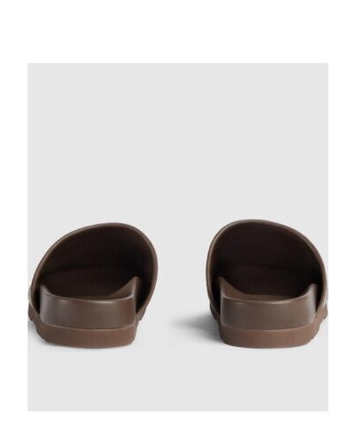 Gucci Gray Monogrammed Horsebit Slides for men