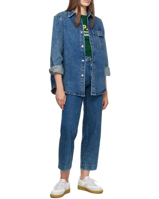 A.P.C. Blue Straight Leg Sailor Jeans