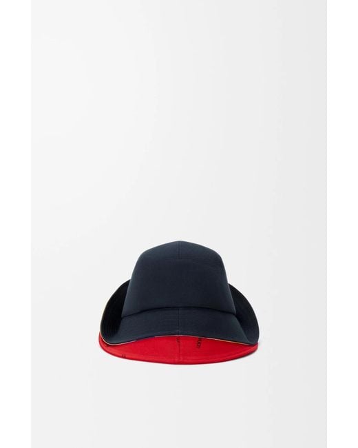 Loewe Blue Multi-Brim Bucket Hat for men