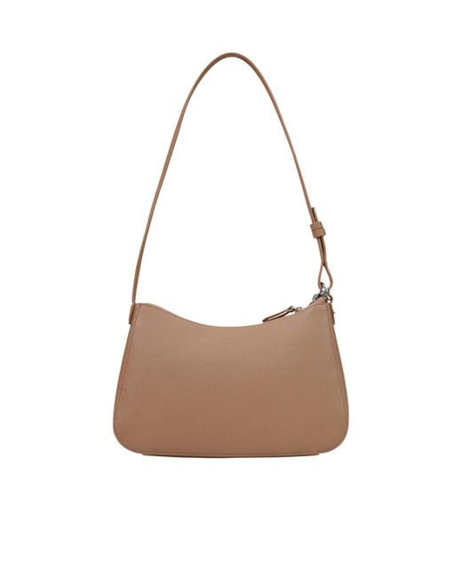 ARMANI EXCHANGE Brown Mini Card Holder-Detail Shoulder Bag