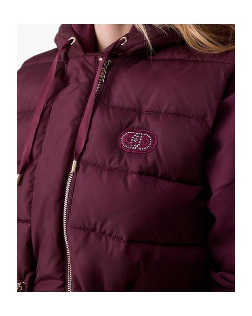 Liu Jo Purple Short Padded Nylon Jacket