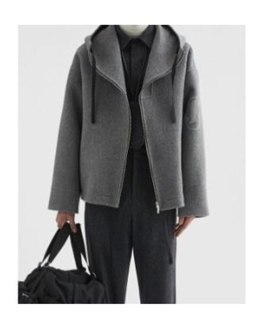 Jil Sander Gray Wool Felt-Finish Jacket for men