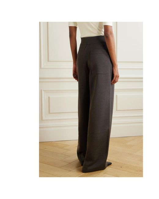 Lemaire Black Wide-Leg Trousers