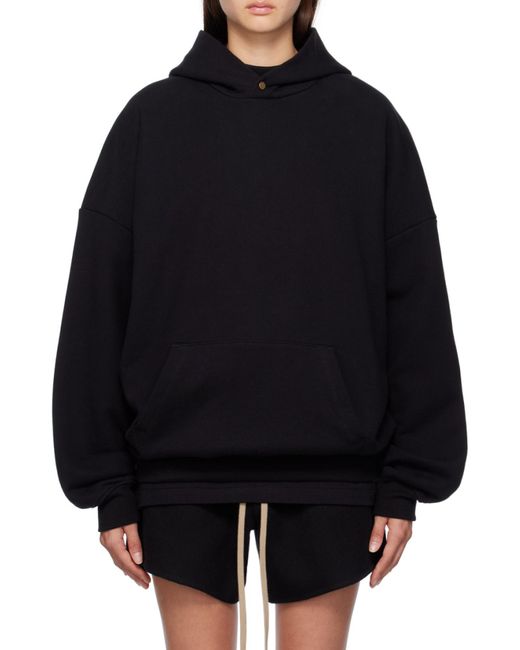 Fear Of God Blue Eternal Buttoned Crewneck Hoodie for men