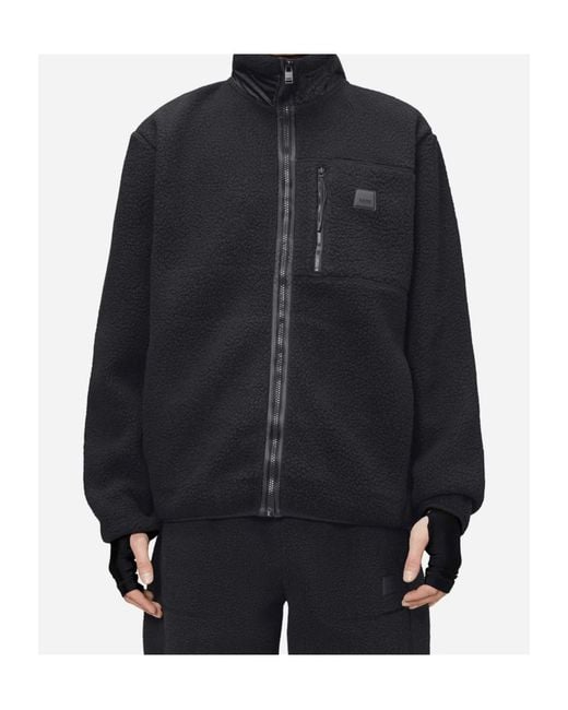 Rains Black Zipper Jacket for men
