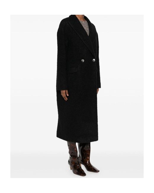 Tagliatore Black Double-Breasted Coat