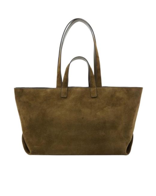 A.P.C. Green Le Drummer Shopper Bag