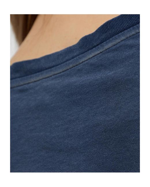 Maison Margiela Blue T-Shirt With Print