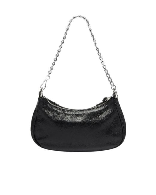 Balenciaga Black Le Cagole Zipped Mini Shoulder Bag