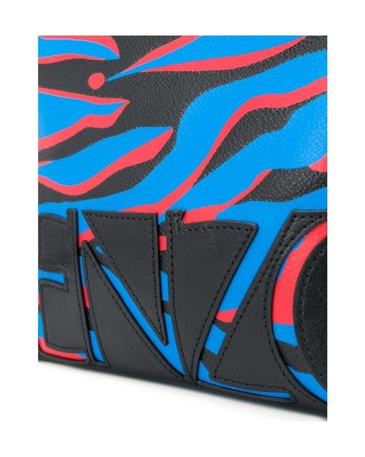 KENZO Blue Printed Handbag