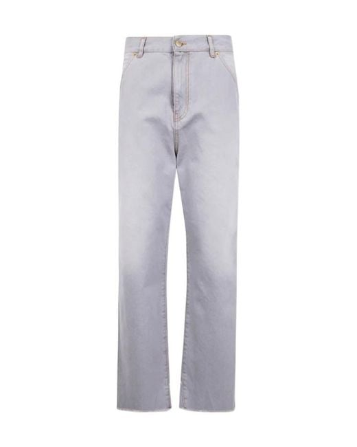 DARKPARK Gray Lisa Belted Straight-Leg Jeans