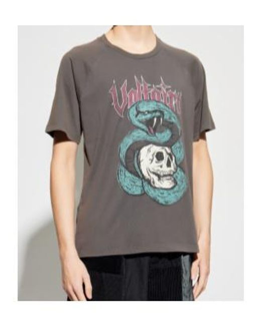Zadig & Voltaire Gray Torry Crewneck T-Shirt for men