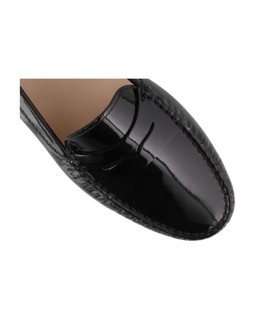 Tod's Black Gommino Penny Bar Driving Shoes