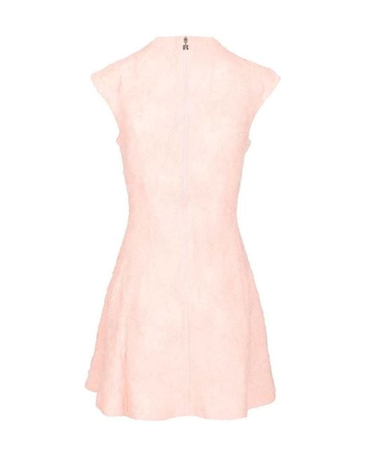 ROTATE BIRGER CHRISTENSEN Pink Mesh Mini Dress