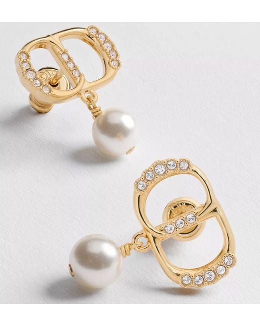 Dior Metallic Cd Parure Earrings