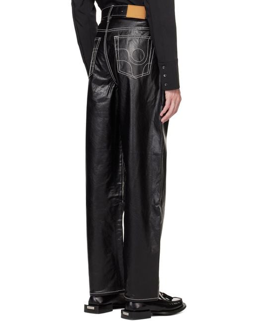 Eytys Black Belt Loops Slacks for men
