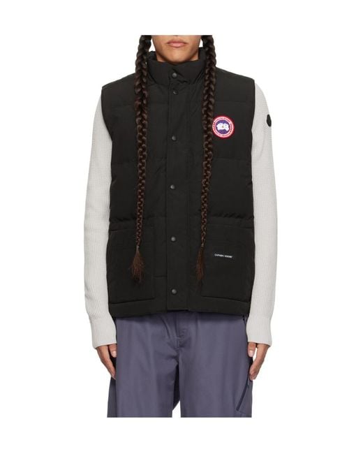 Canada Goose Black Freestyle Down Vest for men